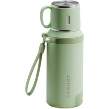 Термос MERLION 0.6л Green (TermTea-600Handle-Green)