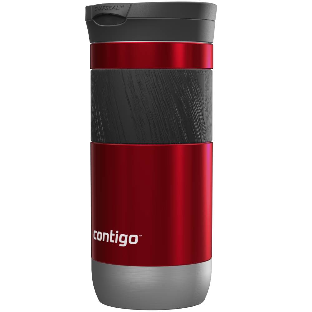 Термокружка CONTIGO Byron 2.0 Snapseal 0,47 л Red (2213021) Материал колбы нержавеющая сталь