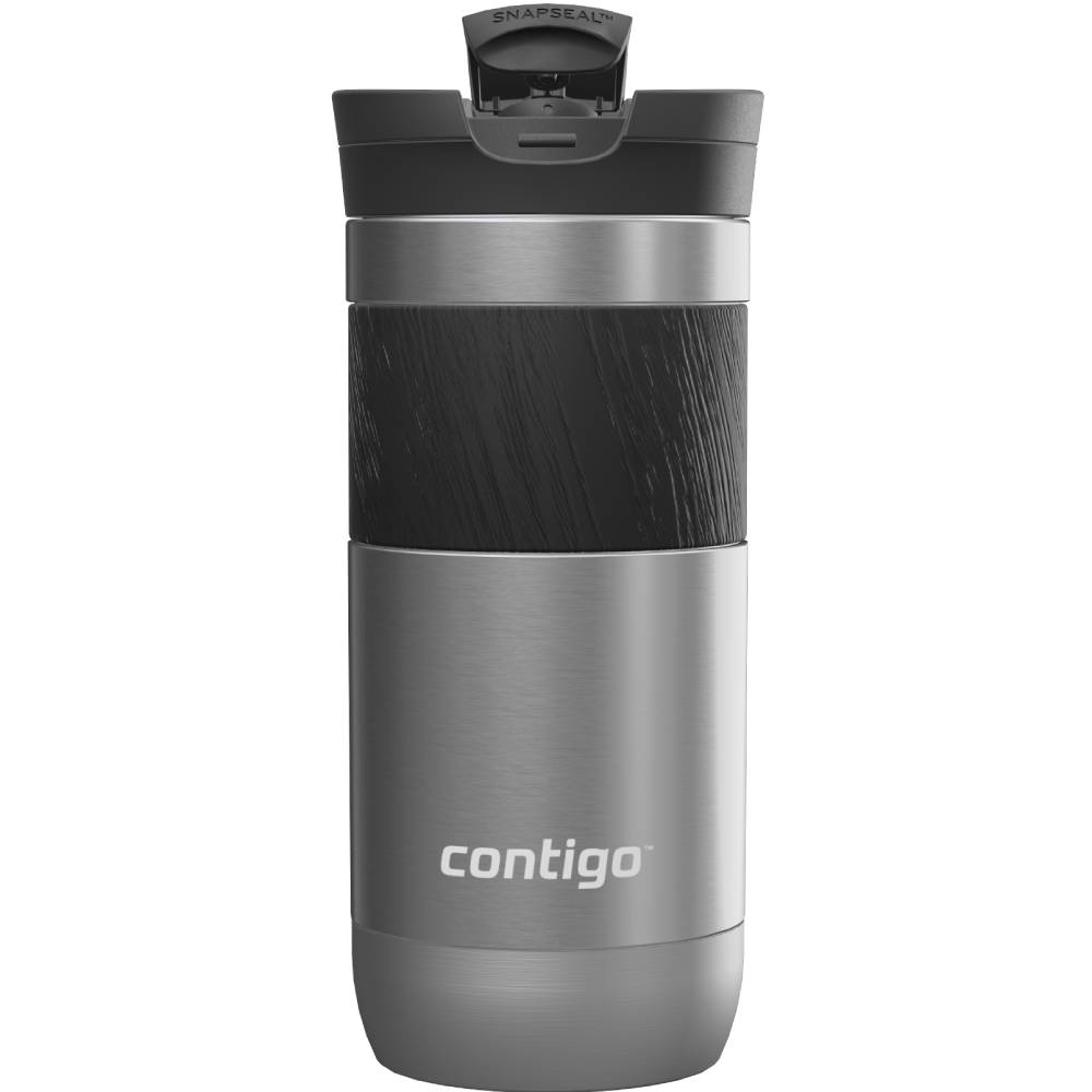 Термокружка CONTIGO Byron 2.0 Snapseal 0,47 л Stainless Steel (2213022) Особенности двойная стенка
