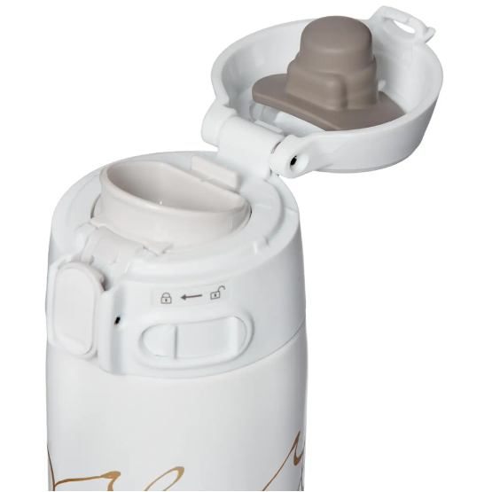 Термокухоль ZOJIRUSHI SM-TAE48SAWJ 0.48 л White (SM-TAE48SAWJ) Додатково внутрішнє покриття Non-Stick Coating проти нальоту та запаху; діаметр горловини 40 мм