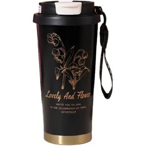 Термокухоль MERLION Coffee 500 мл Black (TermCoffee-500B)