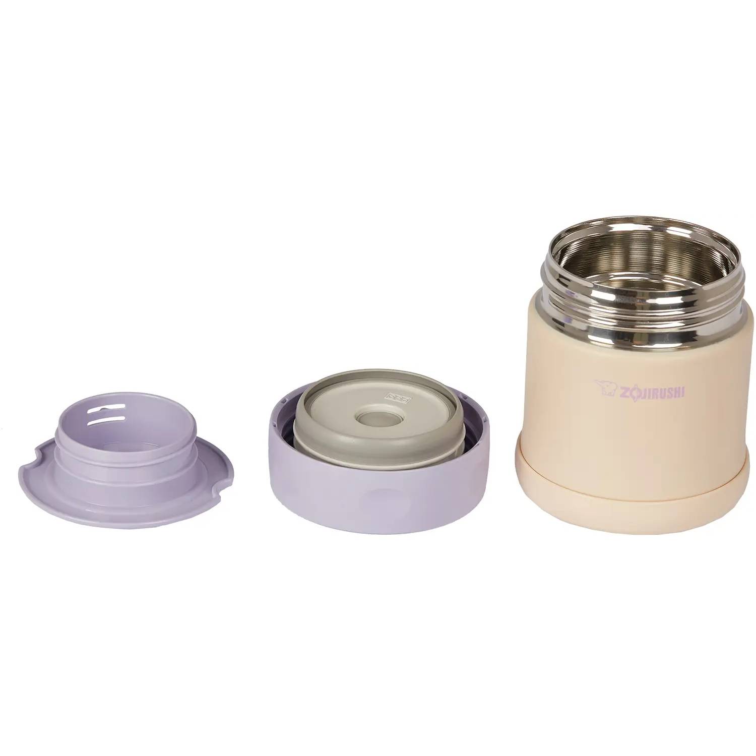 Термос для їжі ZOJIRUSHI 0.26 л Pale Orange (SW-EK26HDP) Вторинний колір бузковий