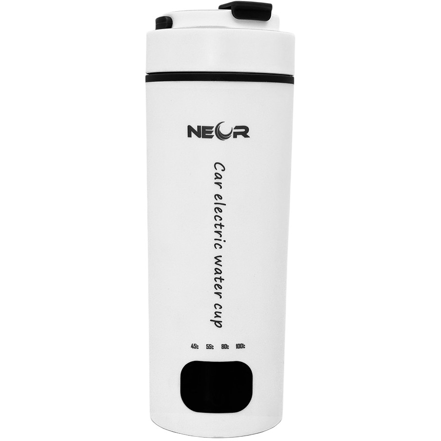 Термокухоль NEOR SMART HEAT A09.40 WT (23004016) Додатково підігрів та кип'ятіння води від автомобільного прикурювача; підтримка напруги 12/24; сенсорне керування; внутрішня колба із харчової нержавіючої сталі; довжина кабелю живлення 1 м