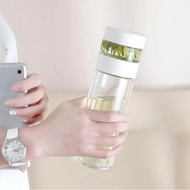 Термос QUANGE Xiaomi Intelligent Tea Separator Cup White (SJ020501) Объем 0.42