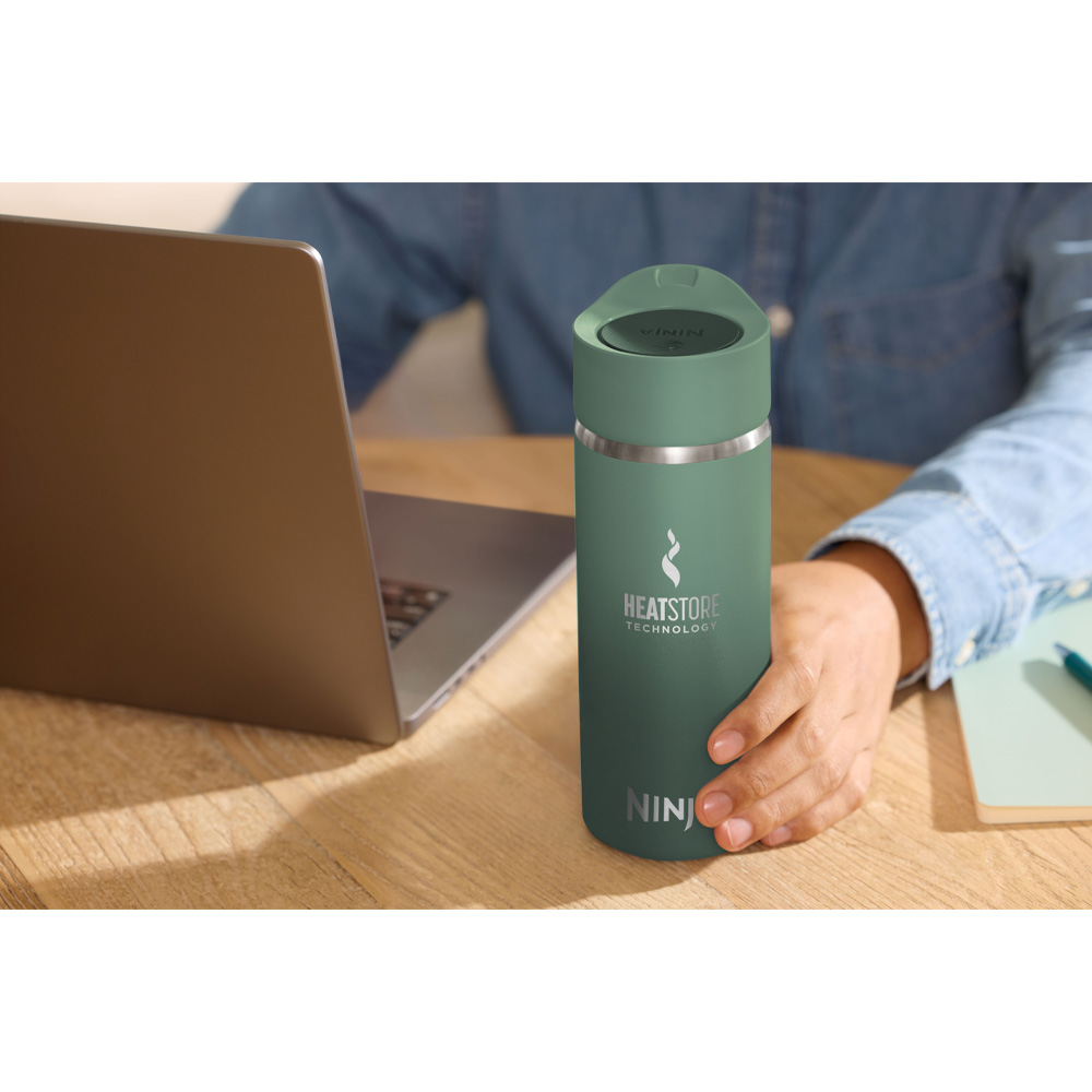 Термопляшка NINJA 400 ml Sip Perfect Travel Mug Green (DW1603EUUKGN) Матеріал колби нержавіюча сталь