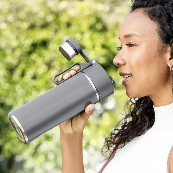 Термопляшка NINJA Thirsti 0,530 л Grey (DW1801EUUKGY) Матеріал корпусу нержавіюча сталь