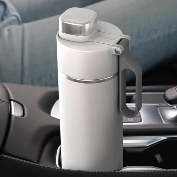 Термопляшка NINJA Thirsti 0,530 л White (DW1801EUUKWH) Додатково можна мити в посудомийній машині