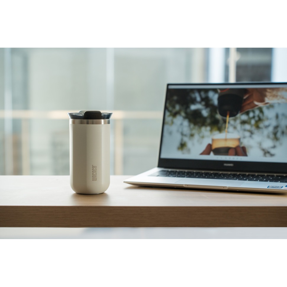 Термокухоль WACACO Octaroma Lungo 300 мл White (WOCT300WH) Матеріал корпусу нержавіюча сталь