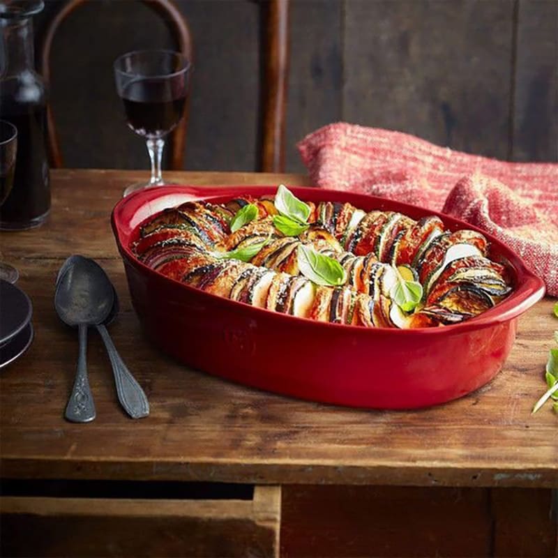 Форма для запікання EMILE HENRY Ovenware 27 x 17.5 см Red (349050) Додатково З внутрішнім антипригарним покриттям