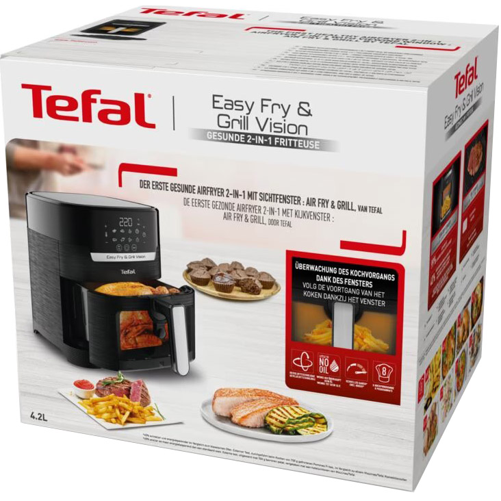 Мультипіч TEFAL EY506840 Oil Less Fryer + перхідник на євровилку Потужність 1550