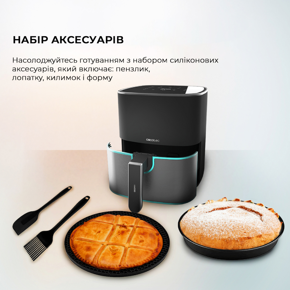 Зовнішній вигляд Мультипіч CECOTEC Cecofry Fantastik Inox 5500 Acc Kit (CCTC-03296)