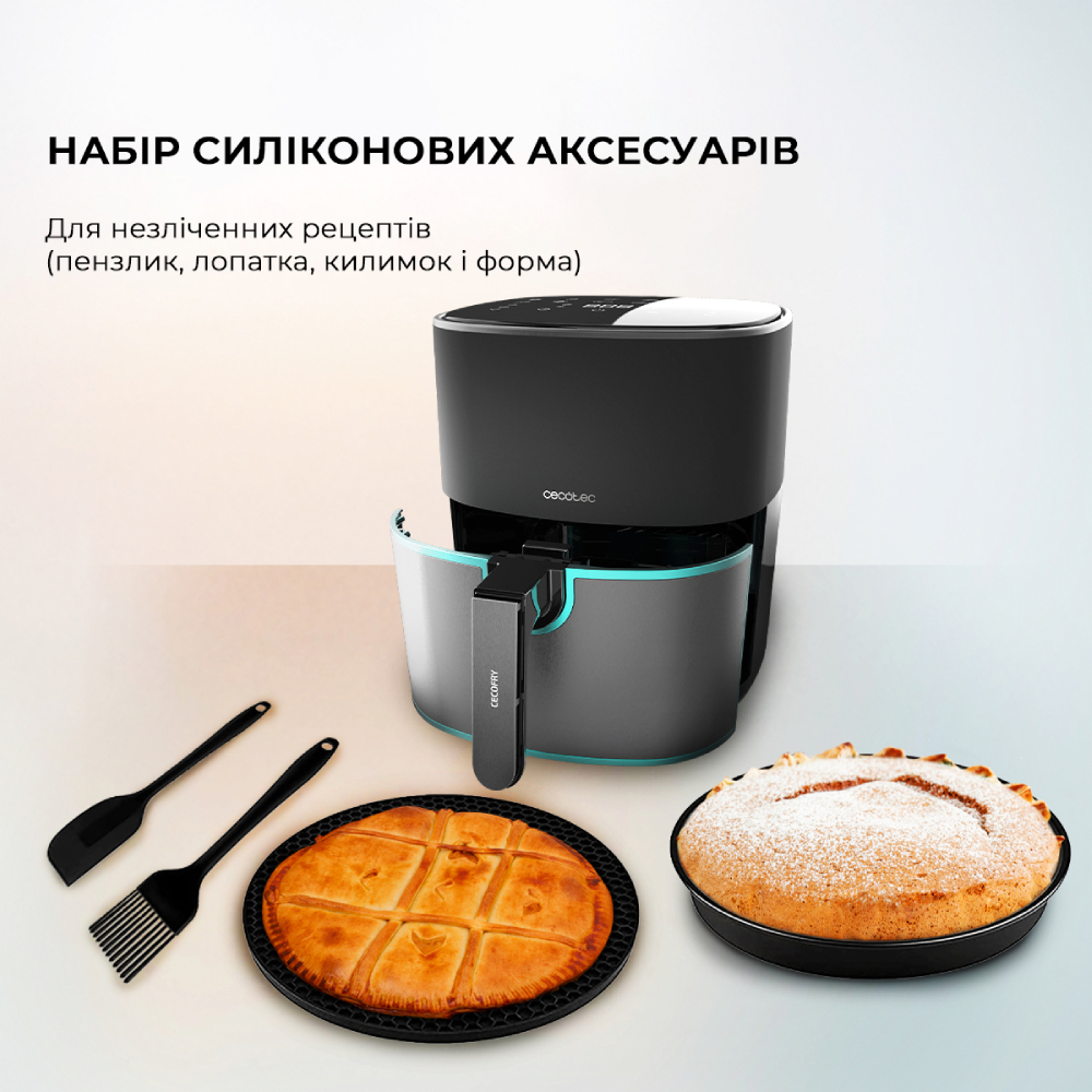 Мультипіч CECOTEC Cecofry Fantastik Inox 6500 Acc Kit (CCTC-03298) Кількість програм 12