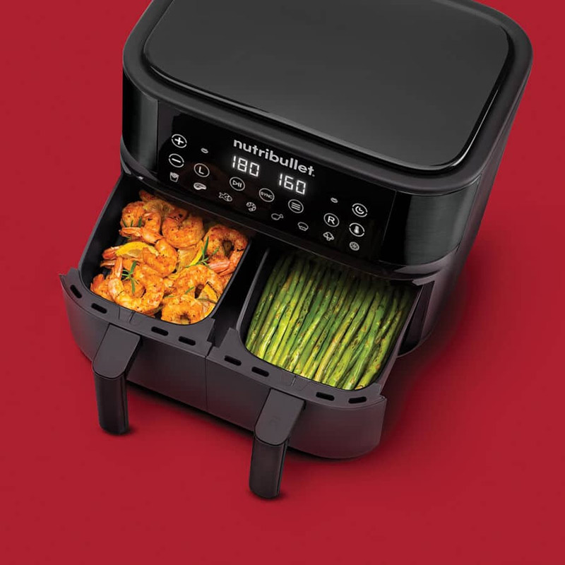 Зовнішній вигляд Мультипіч NUTRIBULLET Twin Drawer Air Fryer NBA081B