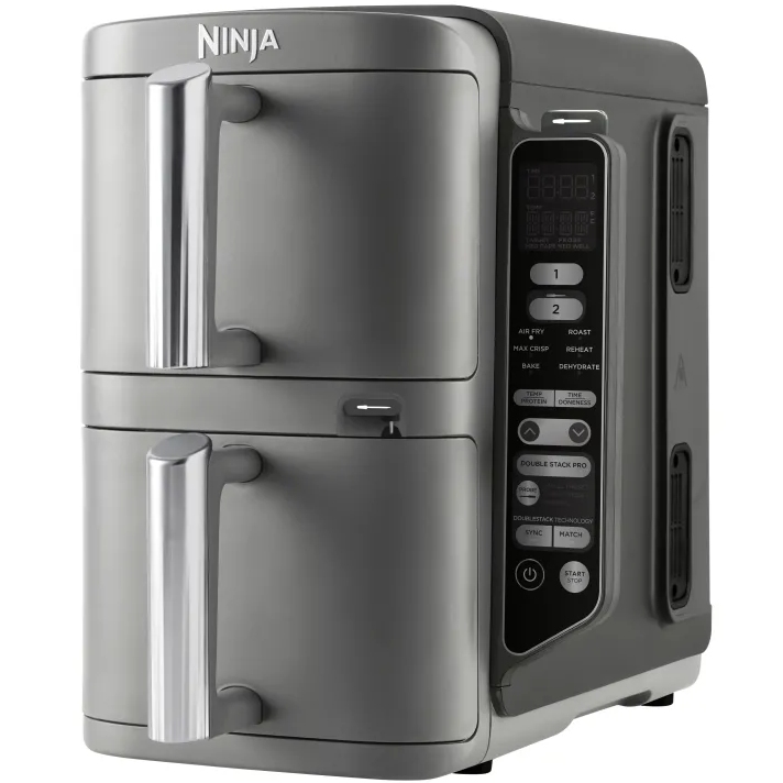 Мультипіч NINJA Double Stack XL 2-Level Hot Air Fryer with Smart Cook System SL451EU Потужність 2470