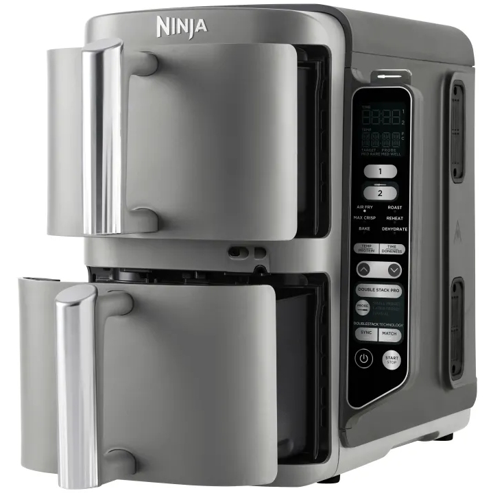 Мультипіч NINJA Double Stack XL 2-Level Hot Air Fryer with Smart Cook System SL451EU Кількість програм 6