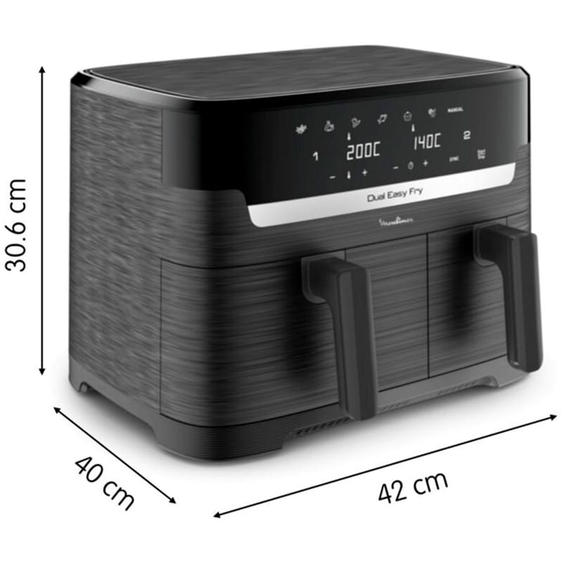 Фото Мультипіч MOULINEX Dual Easy Fry EZ901H20