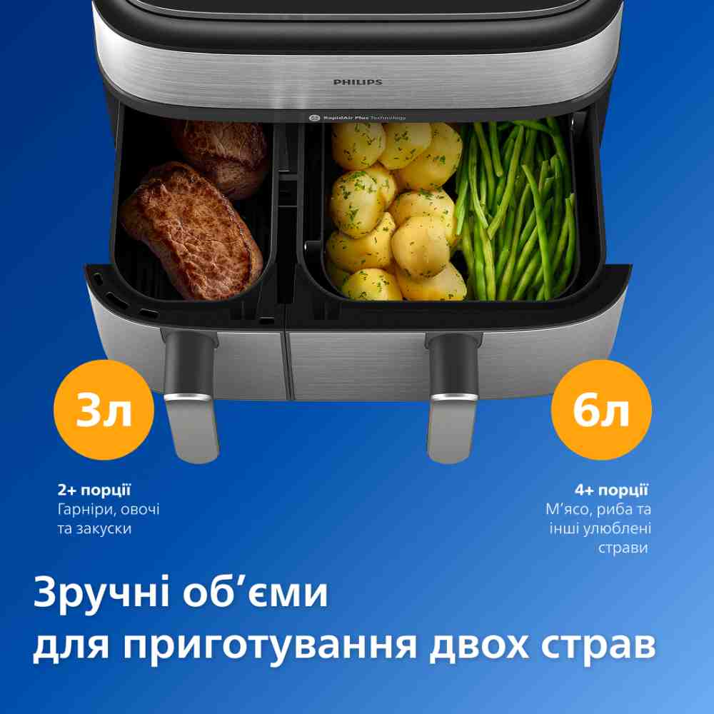 Мультипечь PHILIPS NA555/00 Тип мультипечь (аэрофритюрница)