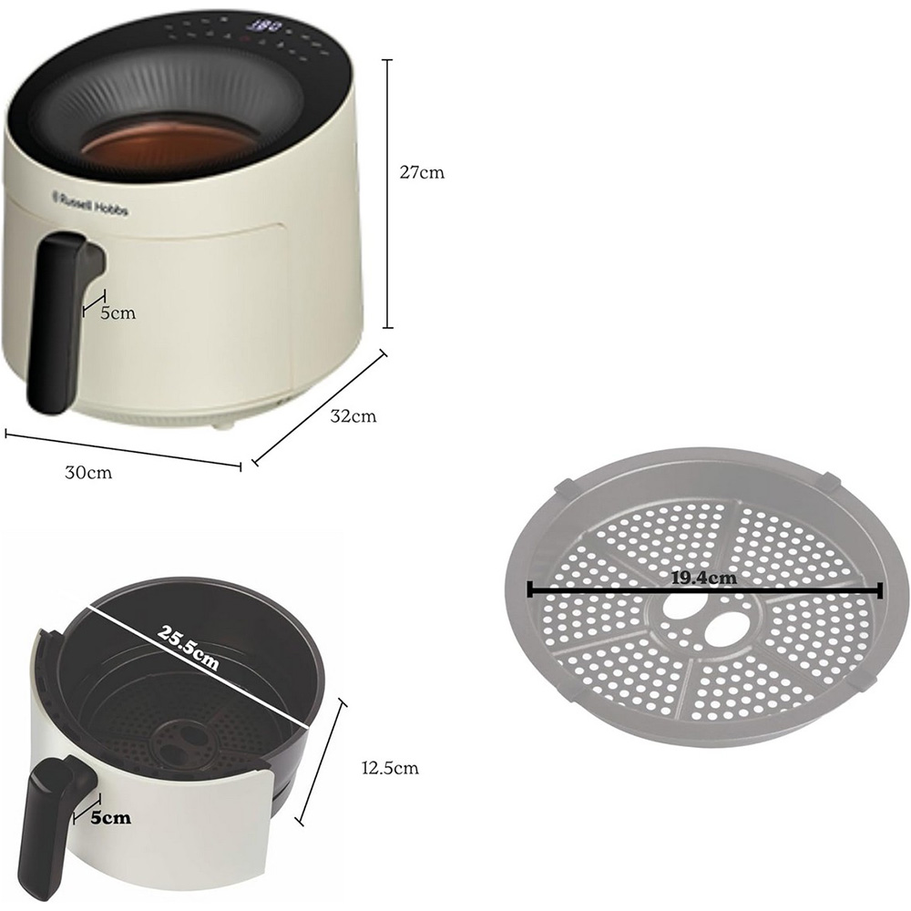 В Фокстрот Мультипечь RUSSELL HOBBS Satisfry Panoramic 27421-56 Cream