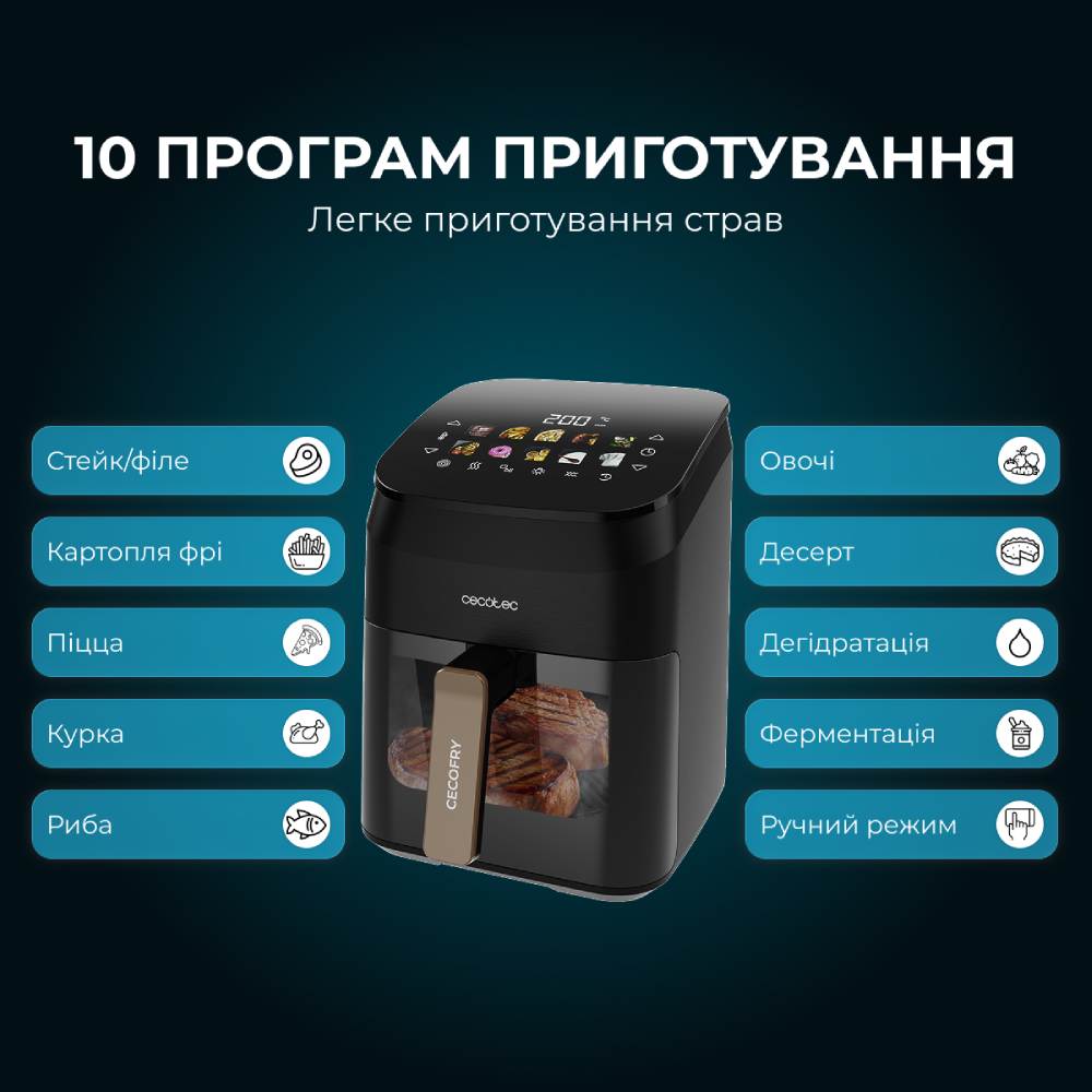 Мультипіч CECOTEC Cecofry&Grill Smokin 4500 Тип мультипіч (аерофритюрниця)