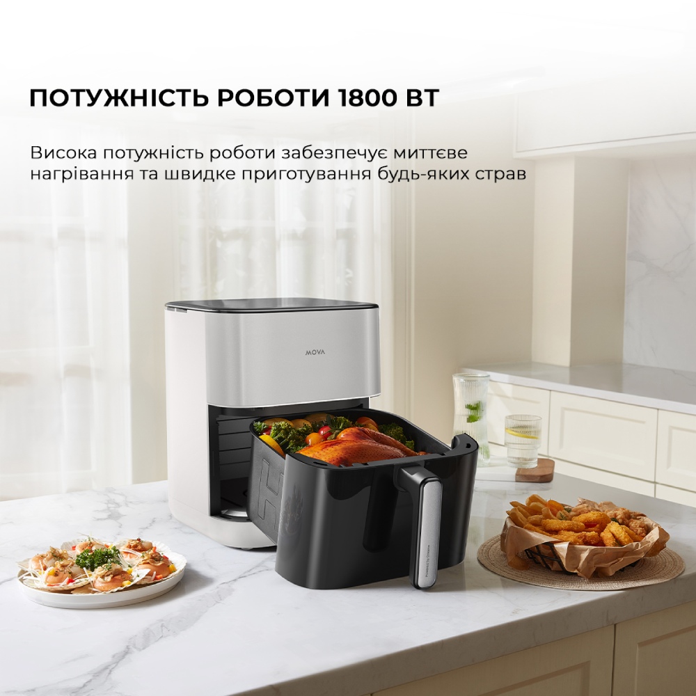 Мультипечь MOVA FD10 Pro White Мощность 1800