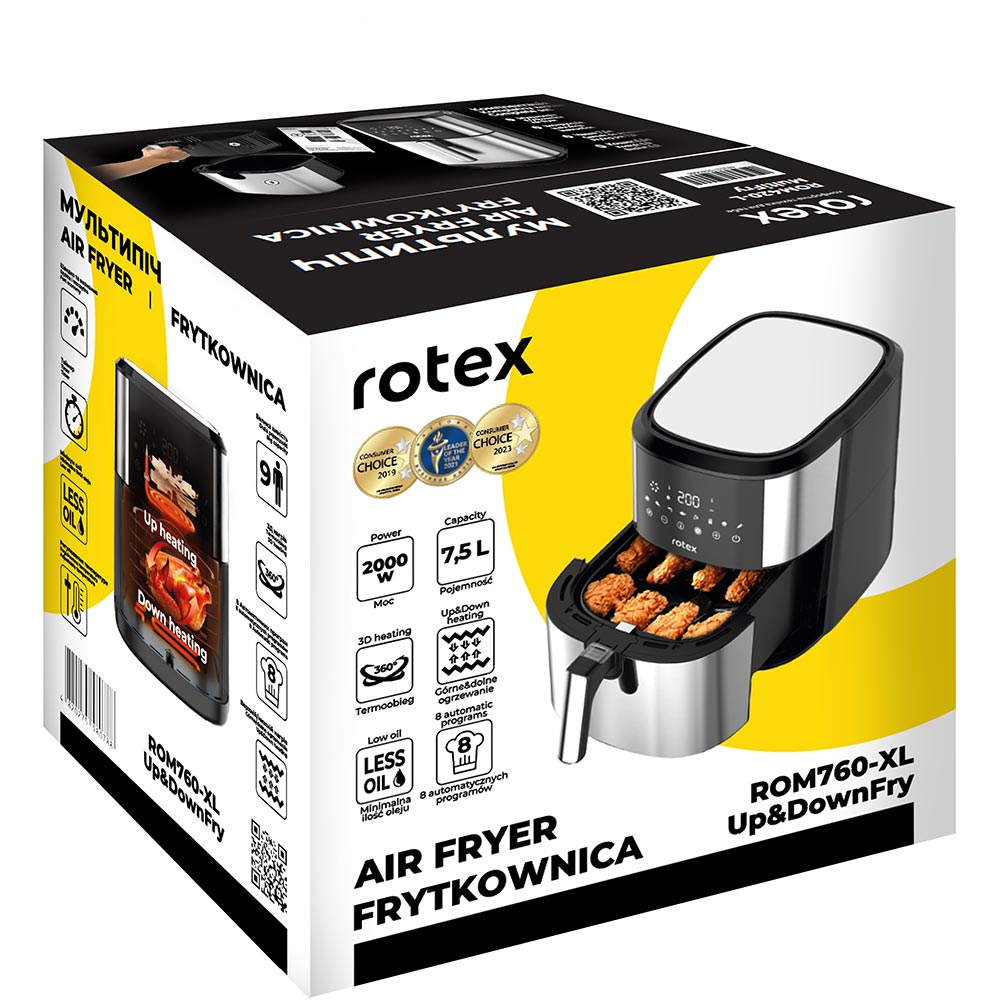В Украине Мультипечь ROTEX ROM760-XL Up&DownFry