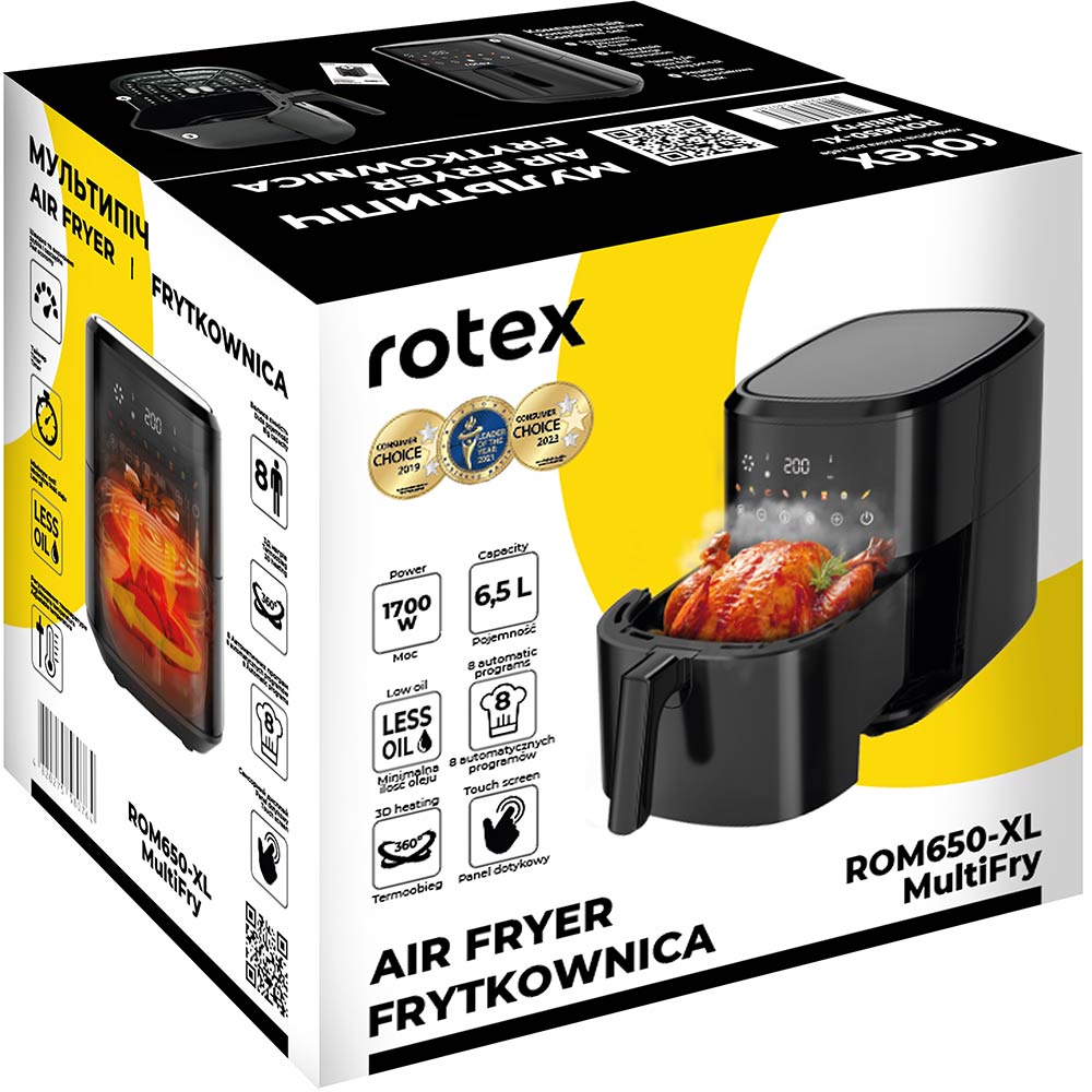 Изображение Мультипечь ROTEX ROM650-XL MultiFry (4820275580764)