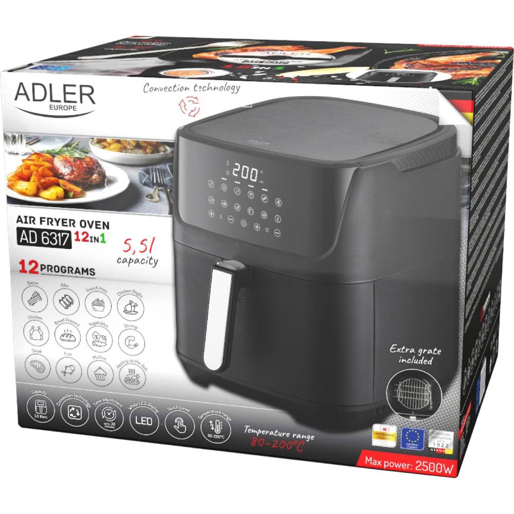 Изображение Мультипечь ADLER AD 6317 Black