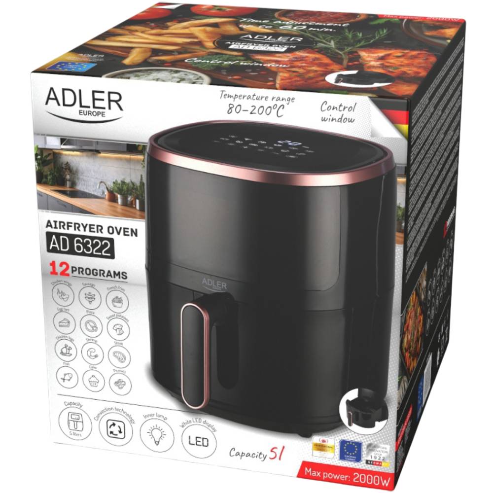 В интернет магазине Аэрофритюрница ADLER AD 6322