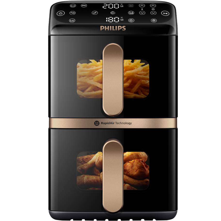 Мультипечь PHILIPS Ovi Stacked Dual Basket NA462/70 ᐉ купить в