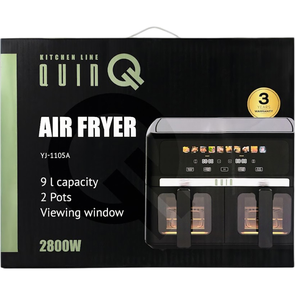 Фото 27 Мультипіч QUIN Air Fryer Dual Zone YJ-1105A 9 л