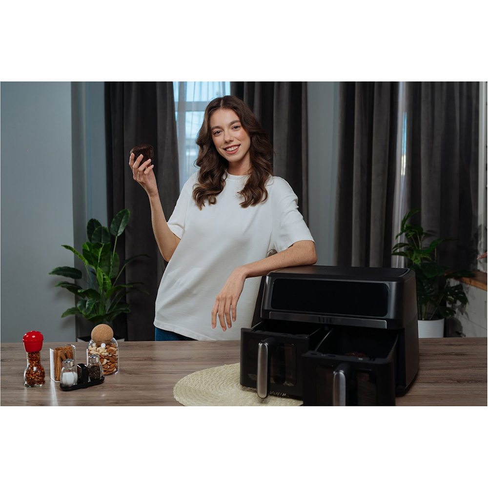У Фокстрот Мультипіч QUIN Air Fryer Dual Zone YJ-1105A 9 л