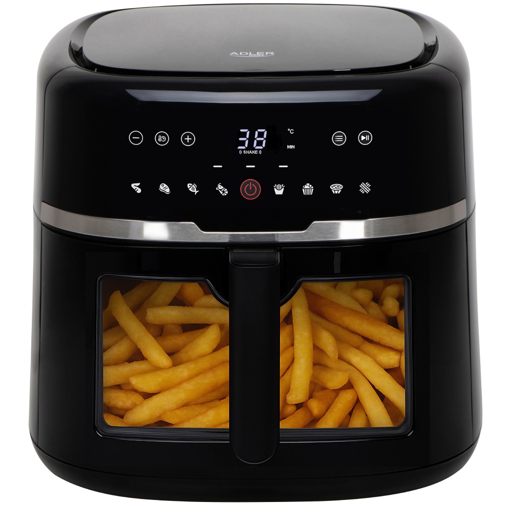Airfryer ADLER AD 6318 2500Вт/чаша 8л/програм:9/сенсорне керування/таймер/чорна Тип мультипечь (аэрофритюрница)