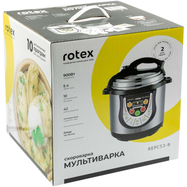 Фото Мультиварка-скороварка ROTEX REPC53-B