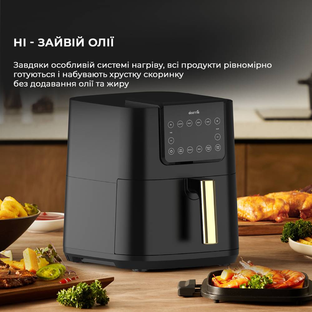 Мультипіч Deerma Air Fryer KZ120 (DEM-KZ120W) Тип мультипіч (аерофритюрниця)