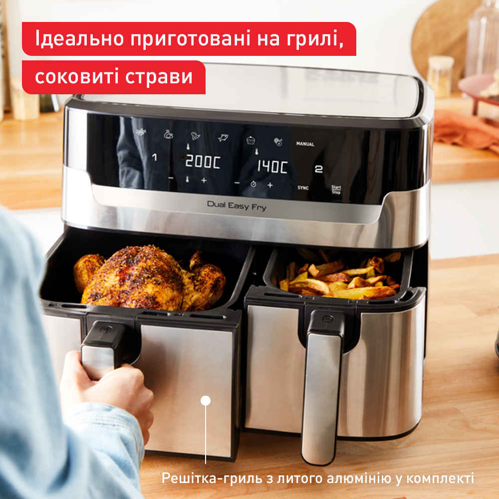 Мультипечь TEFAL EY905D10 ᐉ Купить по низкой цене в Украине • Киев, Львов,  Харьков, Днепр, Одесса, Запорожье, Ужгород – фото, отзывы, характеристики в  Фокстрот