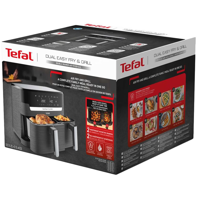 Фото Мультипіч TEFAL DUAL EASY FRY & GRILL EY905B40