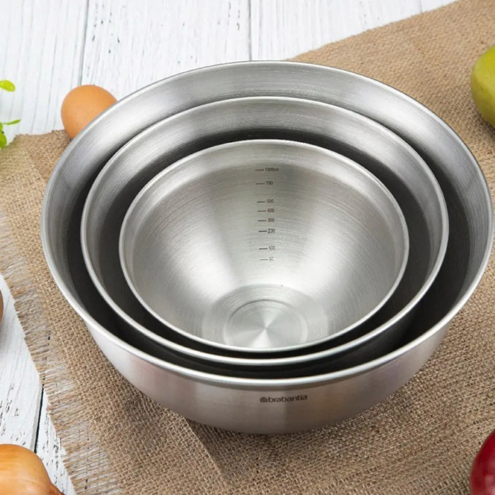 Набор мисок  BRABANTIA Mixing Bowls 3 шт (363900) Материал силикон 