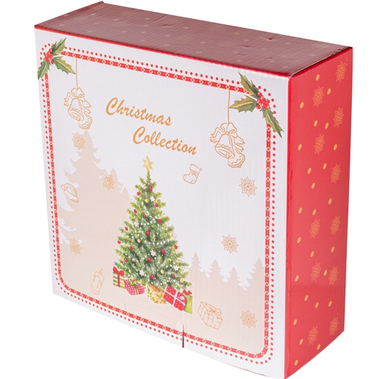 Салатник LEFARD Christmas delight 20 см Red (985-207) Додатково висота: 8 см