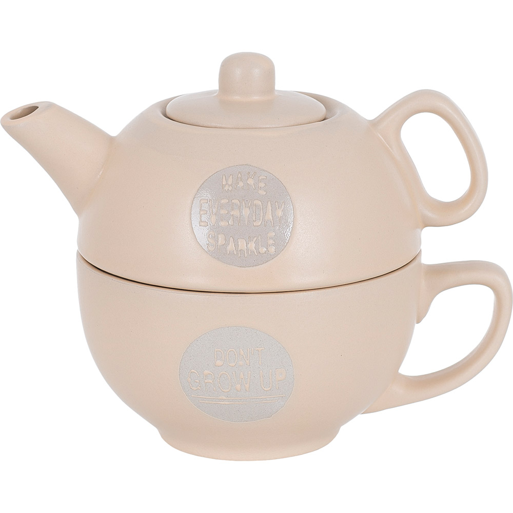 

Заварник LIMITED EDITION GOOD MORNING 420 мл + чашка 340 мл Beige (117100019-A), GOOD MORNING