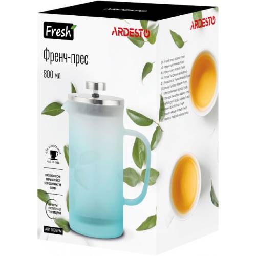 Френч-прес ARDESTO Fresh 800 мл (AR1108BFM) Місткість 0.8