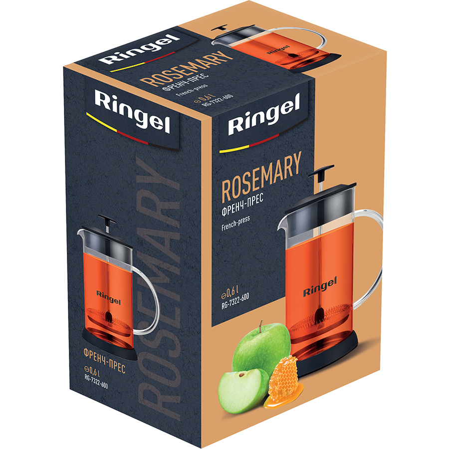 Френч-пресс RINGEL Rosemary 0.6 л Ёмкость 0.6