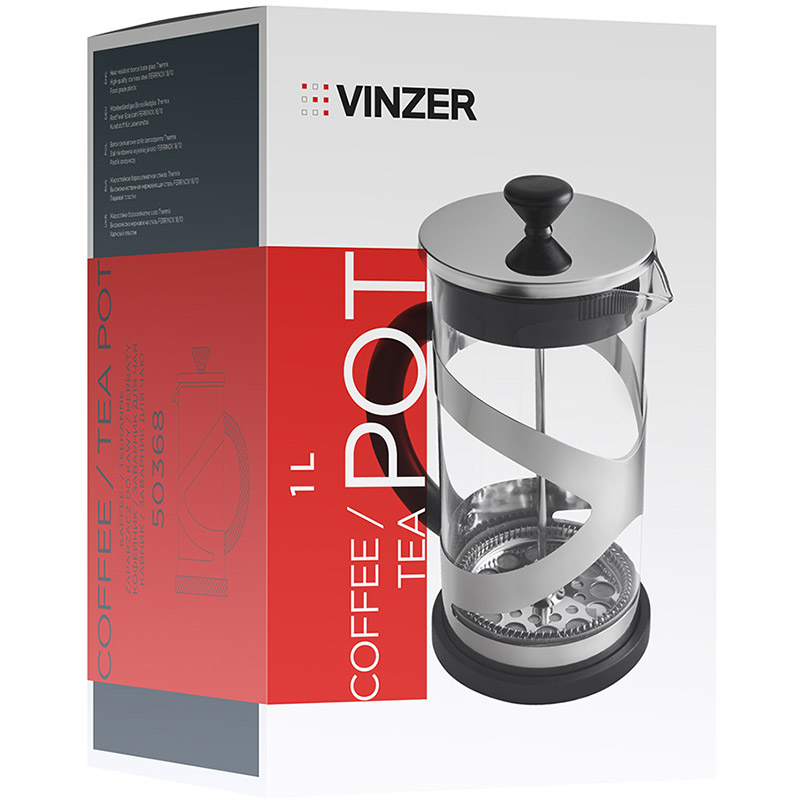 Френч-пресс VINZER 1 л (50368) Ёмкость 1