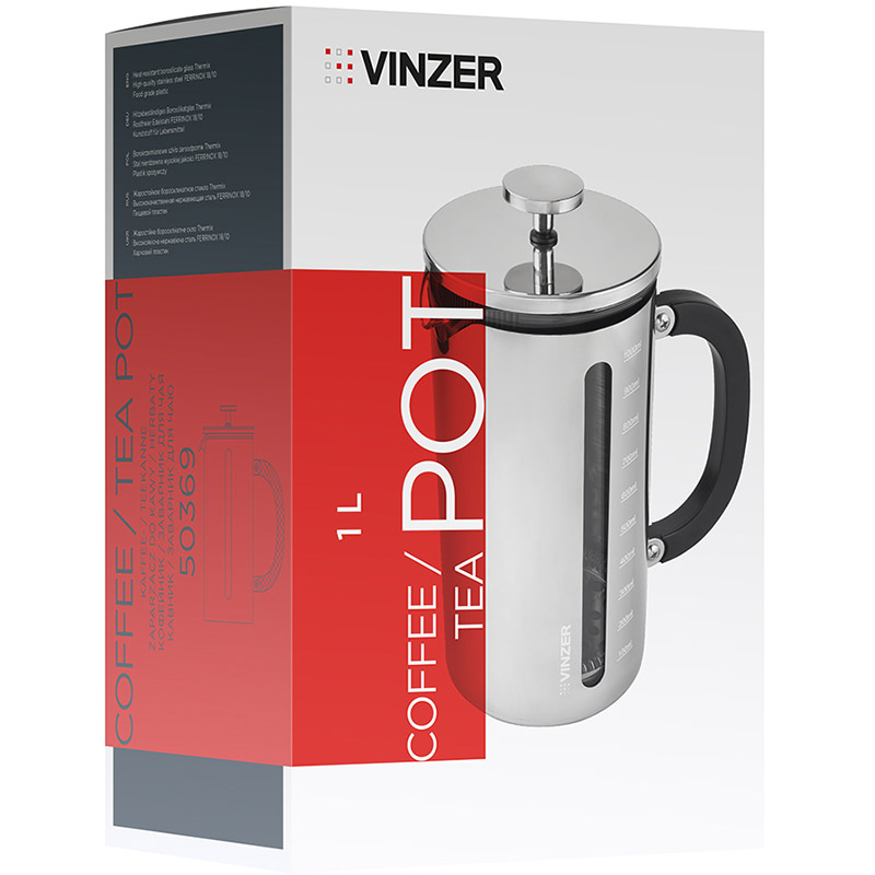 Френч-пресс VINZER 1 л (50369) Ёмкость 1