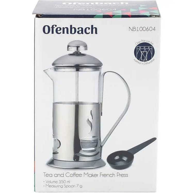 Френч-прес OFENBACH 100604 350 мл (OF-100604) Термостійке скло True