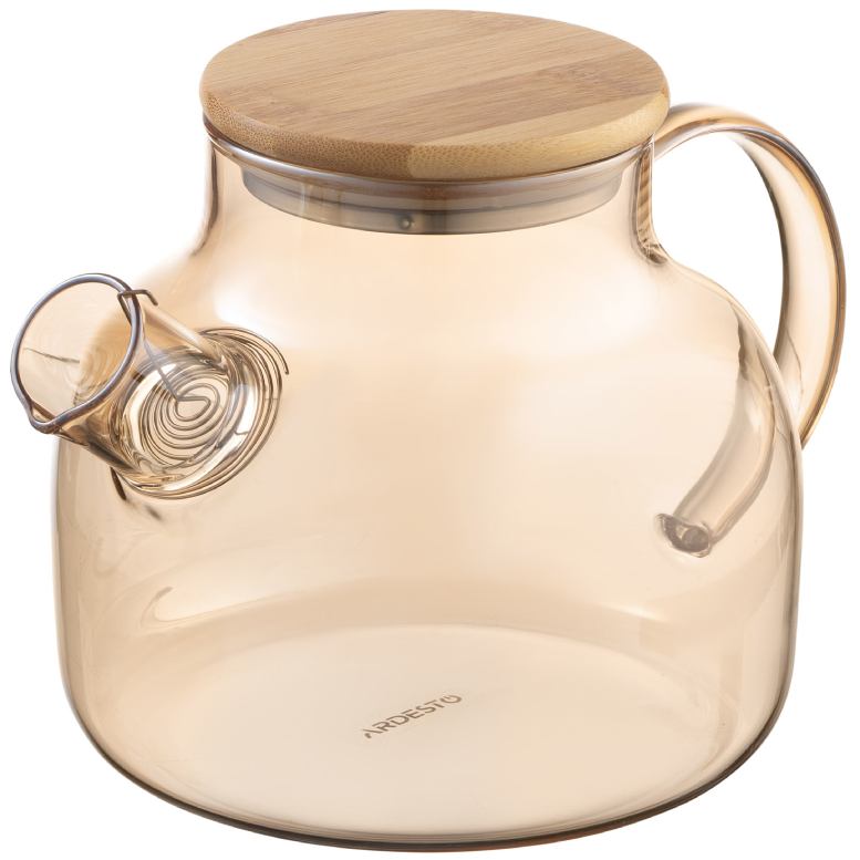 Заварник ARDESTO 1 л Golden Moon (AR3010GBB) Додатково термостійкість: -20 ... +150 ° C; можливість мити в посудомийній машині; можна використовувати на помірному вогні