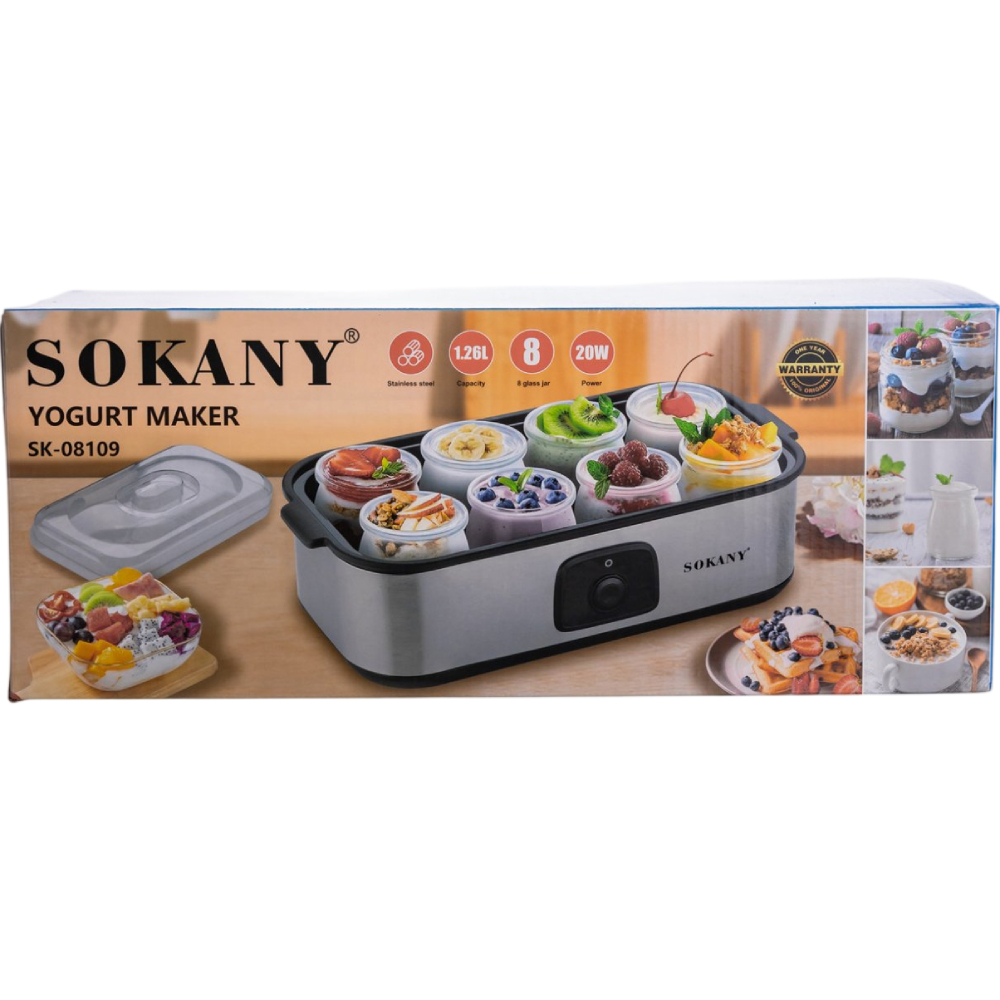 Зовнішній вигляд Йогуртниця SOKANY SK-08109
