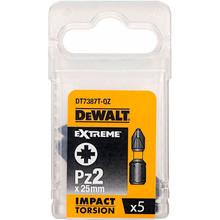 Набор бит DEWALT IMPACT TORSION EXTREME Pz2 25 мм (DT7387T)