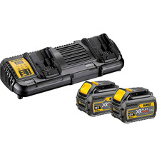 Зарядное устройство DEWALT + 2 аккумулятора XR FLEXVOLT (DCB132T2)