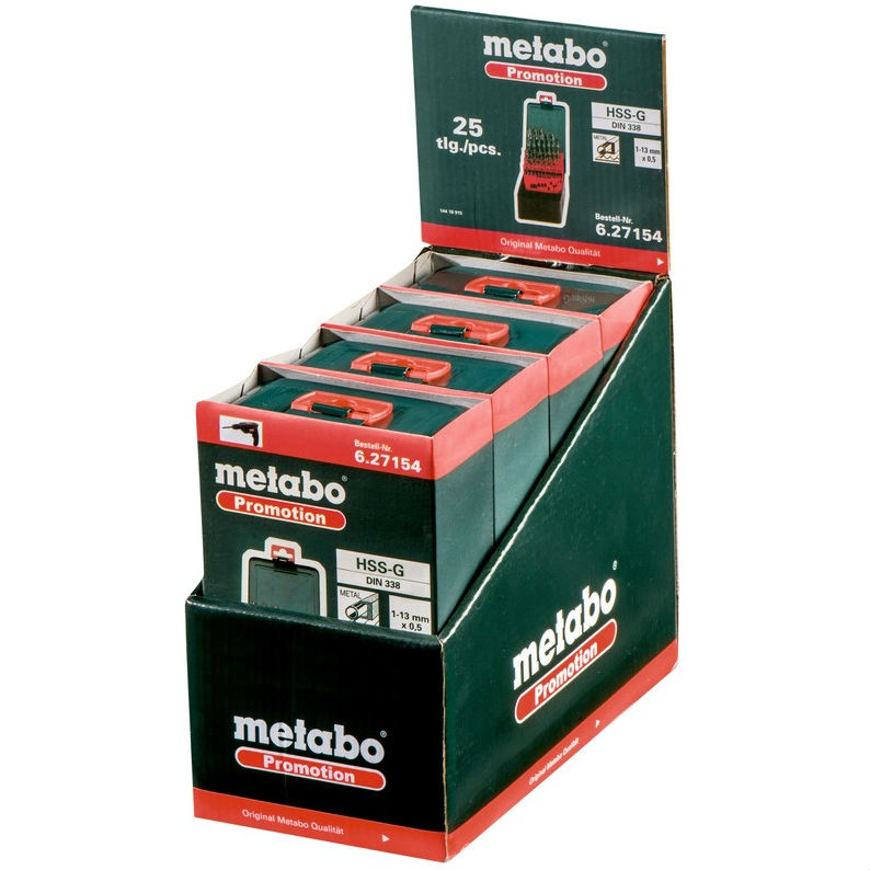 Набор сверл METABO HSS-G 25 шт Promotion (627154000) Тип набор сверл