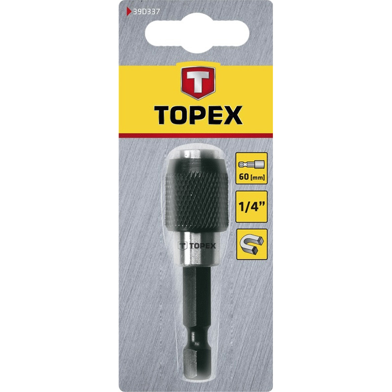 Держатель бит TOPEX 1/4 " 60 мм (39D337) Тип держатель бит